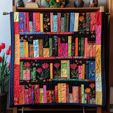 Garden Shelf Quilted Blanket Christmas Holiday Book Lovers Gifts For Sisters - Marykun