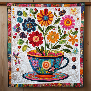 Garden Sip Quilted Blanket Best Throw Blanket Mexican Gift Ideas - Marykun