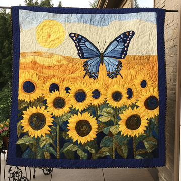 Gentle Flight Quilted Blanket Bedroom Xmas Decor Items Stuff For Butterfly Lovers - Marykun