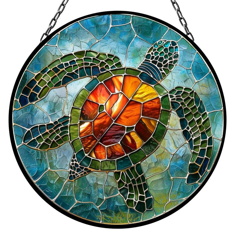 Seat Turtle Suncatcher for Window Decor Gift for Mothers Day Birthday Gift for Her Mom Mother Grandmother Daughter Son