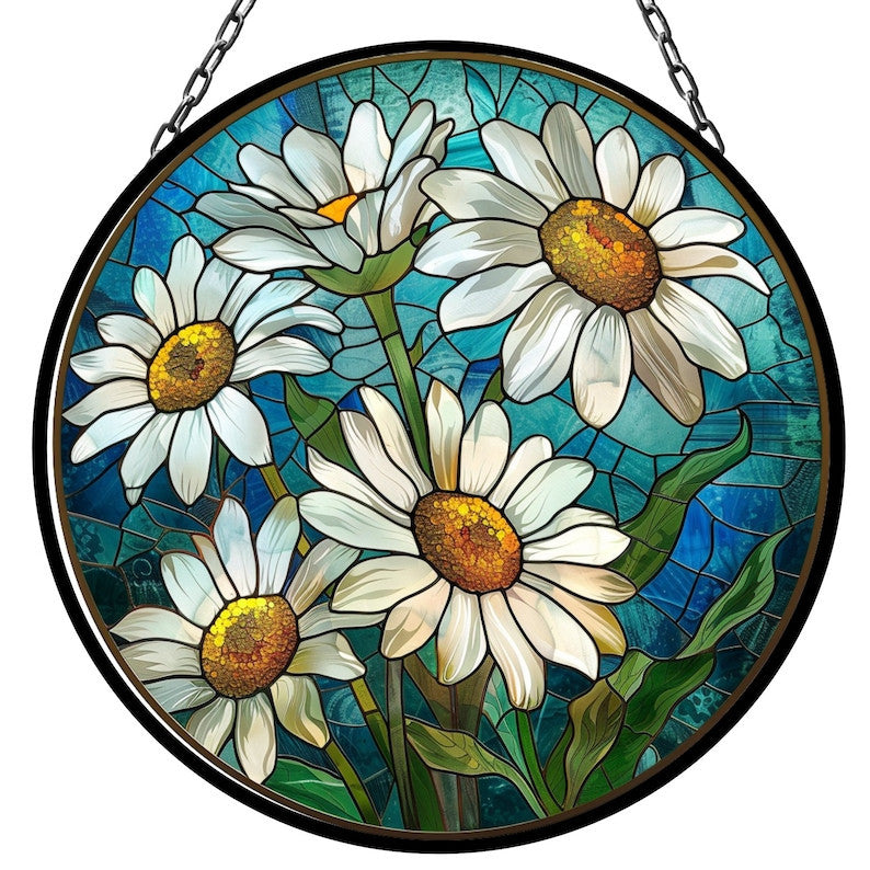 Daisy April Lovely Birth Month Suncatcher for Mothers Day Birthday Gift for Her Mom Wife Mother Grandmother