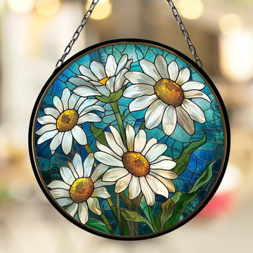 Daisy April Lovely Birth Month Suncatcher for Mothers Day Birthday Gift for Her Mom Wife Mother Grandmother