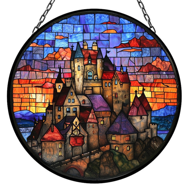 Scottish Castle Suncatcher for Window Decor Gift for Mothers Day Birthday Gift for Her Mom Mother Grandmother Daughter Son