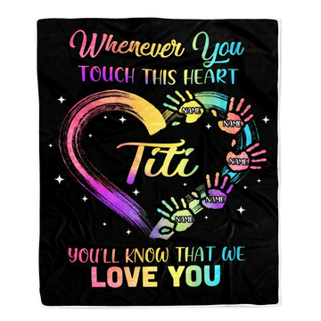 Personalized Titi Blanket From Niece Nephew We Love You Kids Titi Birthday Mothers Day Christmas Customized Bed Fleece Throw Blanket