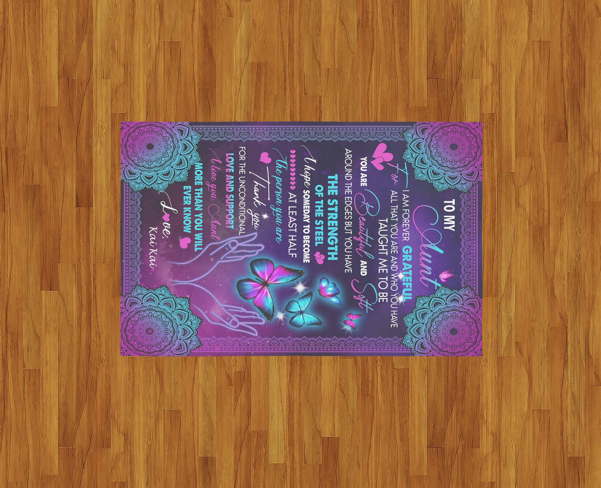Personalized To My Aunt Blanket From Niece Nephew You Are Beautiful Butterfly Aunt Birthday Mothers Day Christmas Customized Fleece Throw Blanket