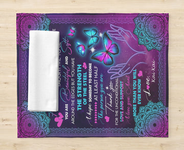 Personalized To My Aunt Blanket From Niece Nephew You Are Beautiful Butterfly Aunt Birthday Mothers Day Christmas Customized Fleece Throw Blanket