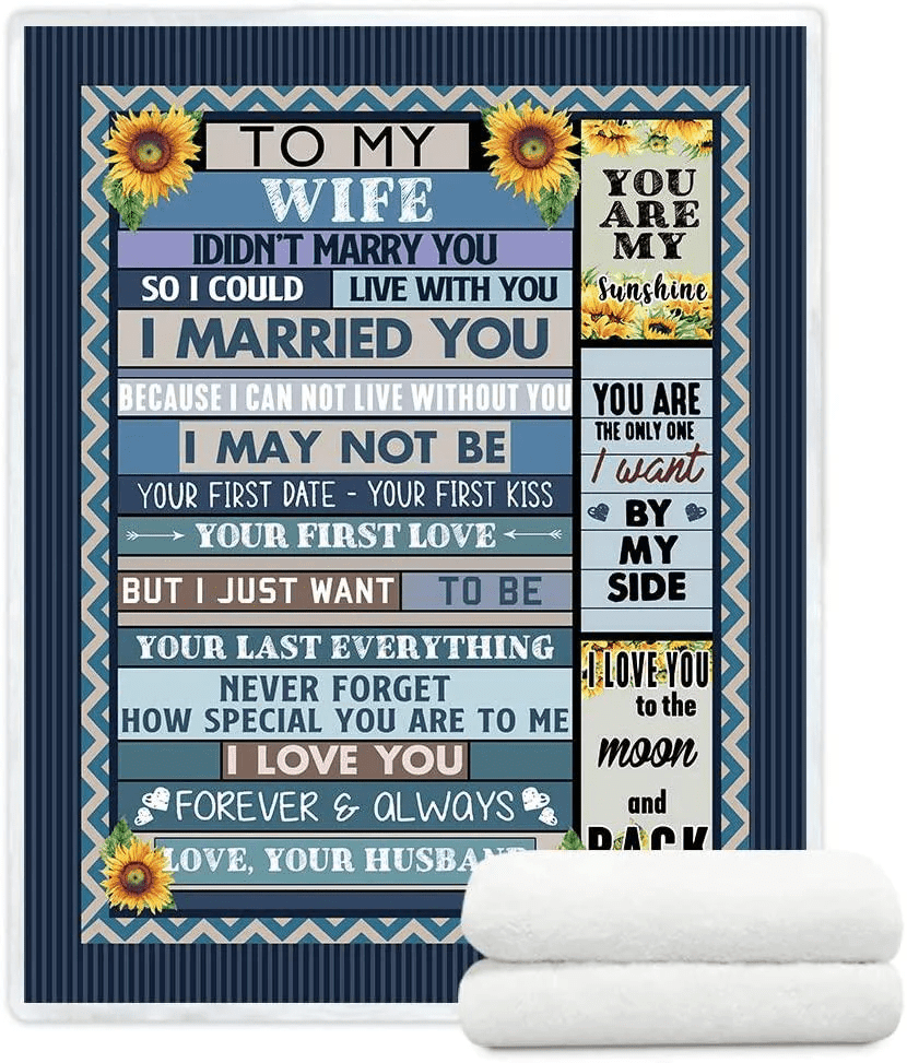 Gift For Her Wife Gifts From Husband Never Forget That I Love You Weeding Gift For Women To My Wife Super Soft Flannel Throw Blankets For Birthday Anniversary Christmas Valentines Mothers Day