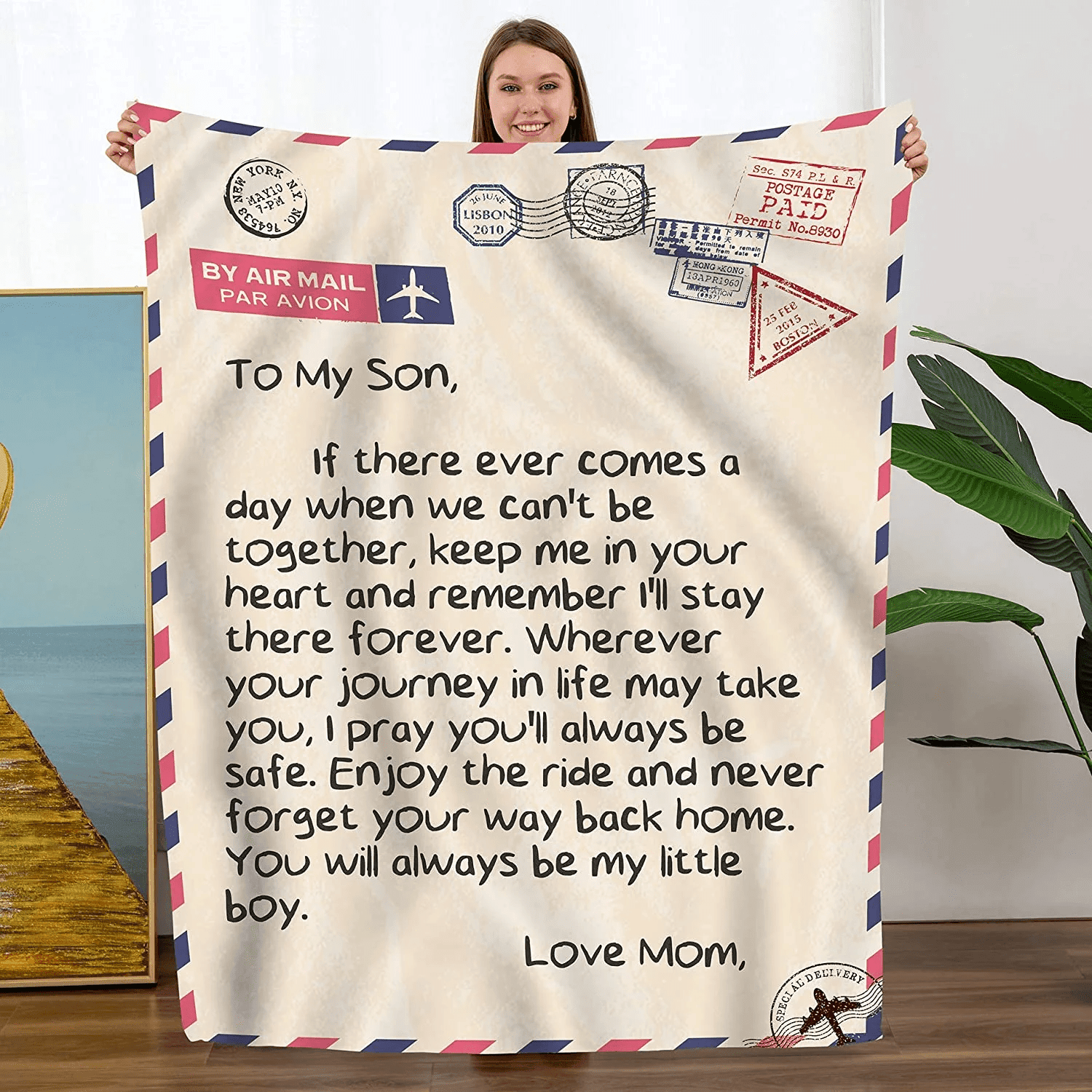 Personalized Blanket - To My Daughter/Granddaughter - Bear Blanket Present For Valentines Mothers Day Christmas Graduation Anniversary Wedding