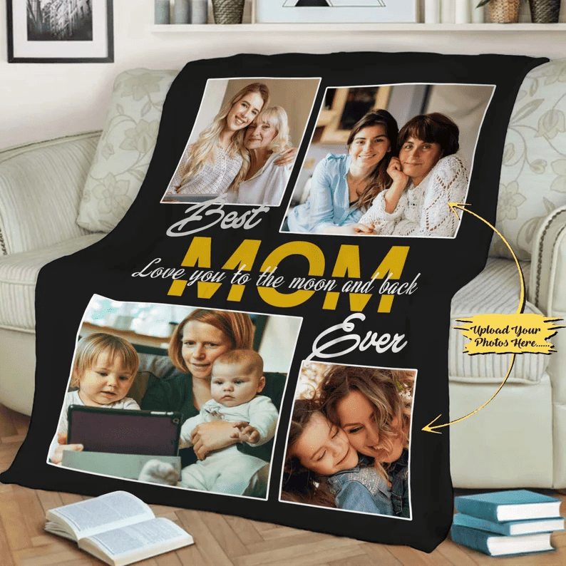 Mothers Day Blanket Customized Photo Blanket Custom Blanket Gift For Mommy Mom Photo Quilt Birthday Gift For Best Mom Ever From Daughter Son