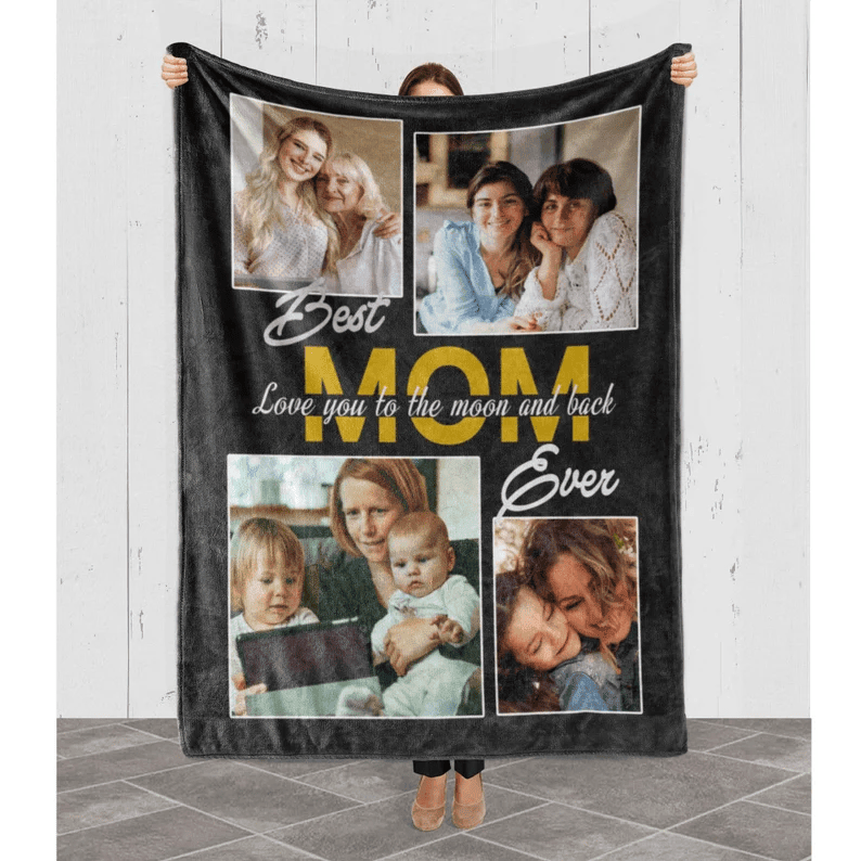 Mothers Day Blanket Customized Photo Blanket Custom Blanket Gift For Mommy Mom Photo Quilt Birthday Gift For Best Mom Ever From Daughter Son