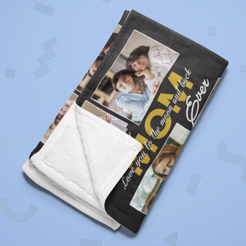 Mothers Day Blanket Customized Photo Blanket Custom Blanket Gift For Mommy Mom Photo Quilt Birthday Gift For Best Mom Ever From Daughter Son