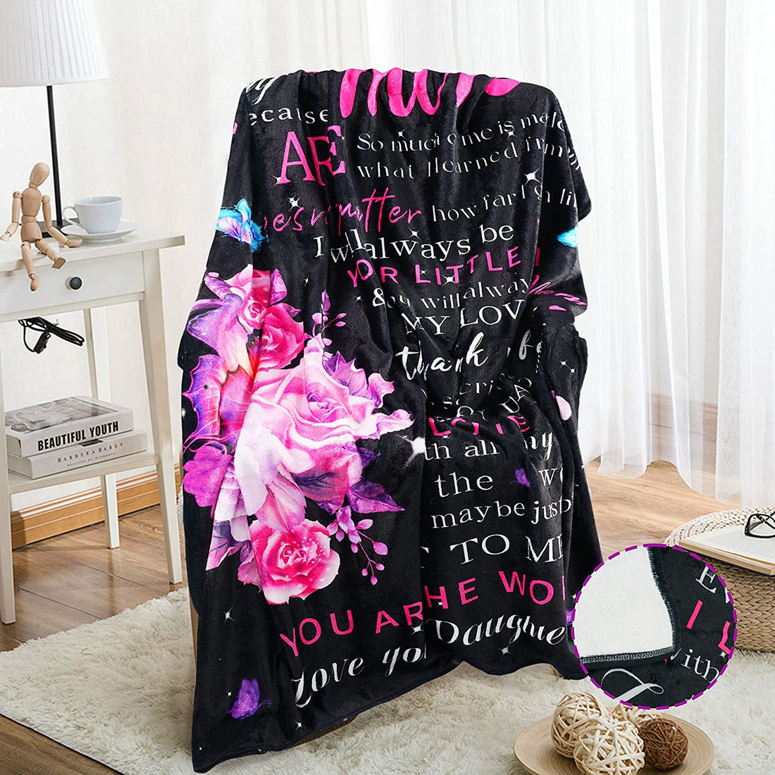 Mom Blanket Mothers Day Blanket Gifts Personalized Summer Blankets for Women Gift to My Mom