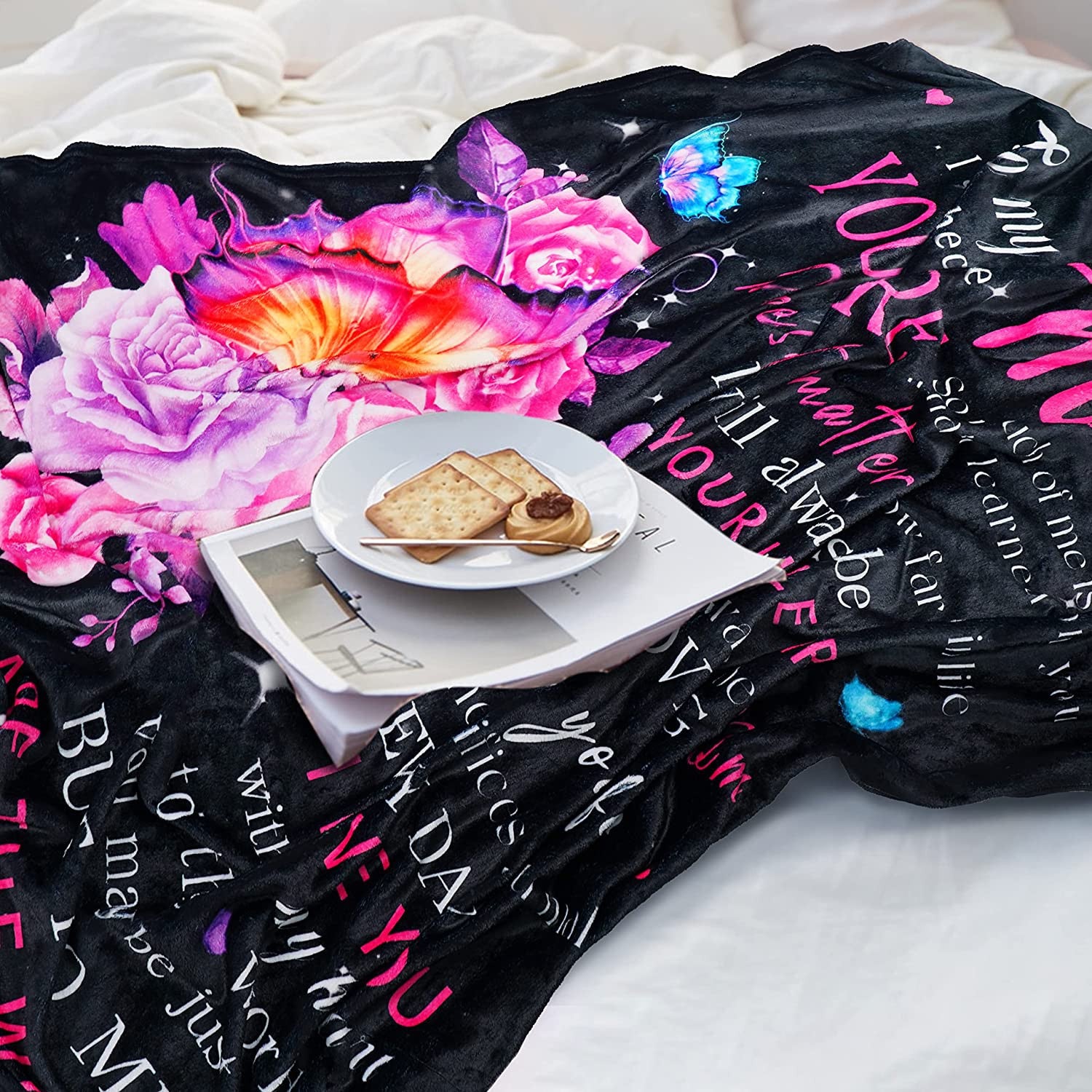Mom Blanket Mothers Day Blanket Gifts Personalized Summer Blankets for Women Gift to My Mom