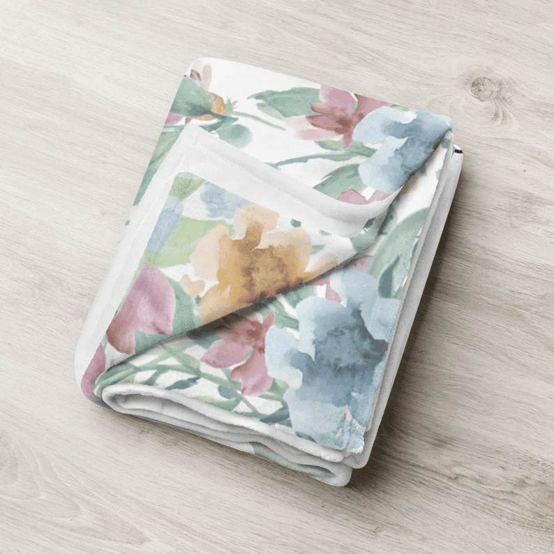 Personalized Grandma Throw Blanket We Hugged This Blanket Custom Nana Name Blanket Grandma Custom ThrowMothers Day GiftFloral Grandma Blanket