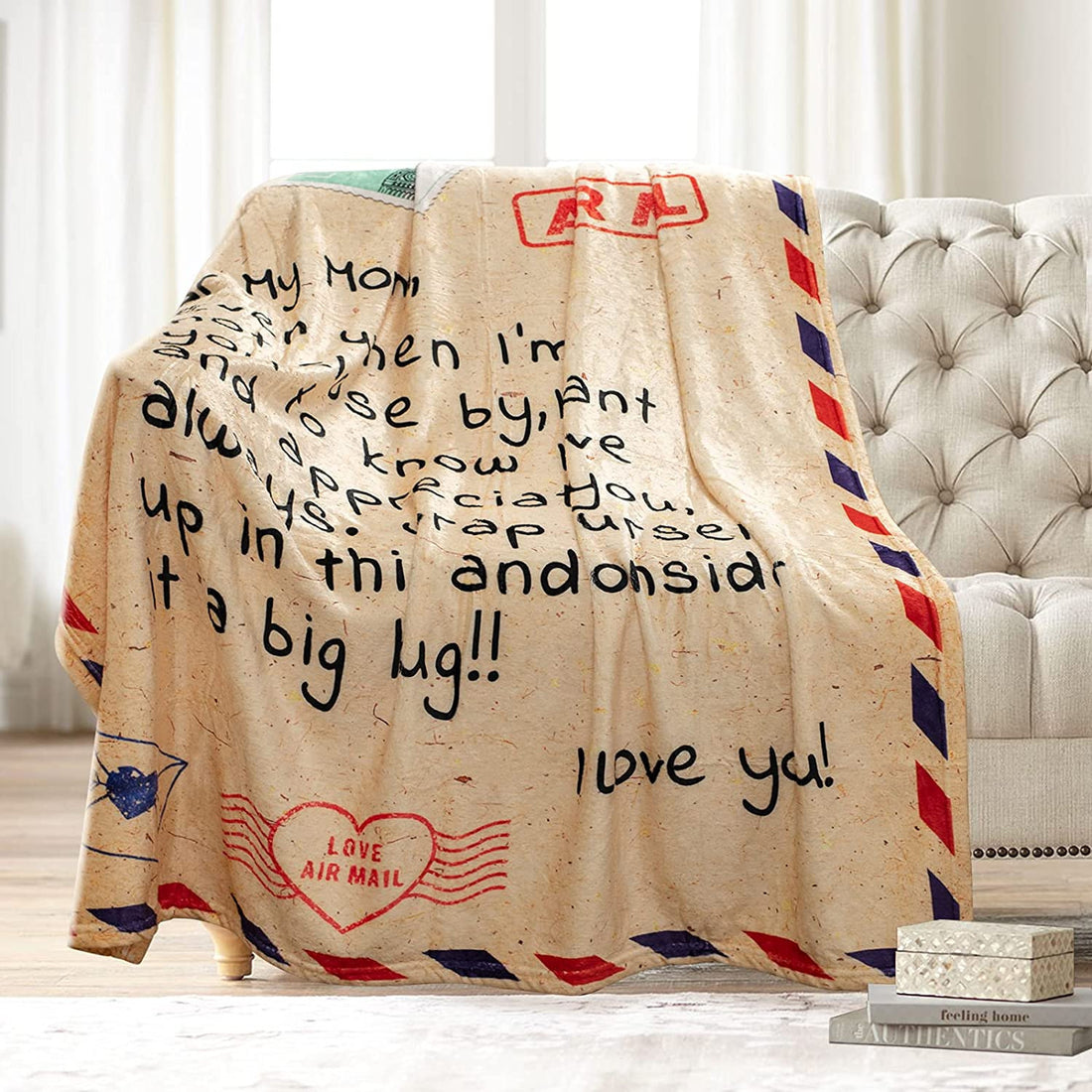Best Gifts for Mom Gifts for Mom from Daughter Son Christmas Mothers Day to My Mom Blanket Gift Love Letter