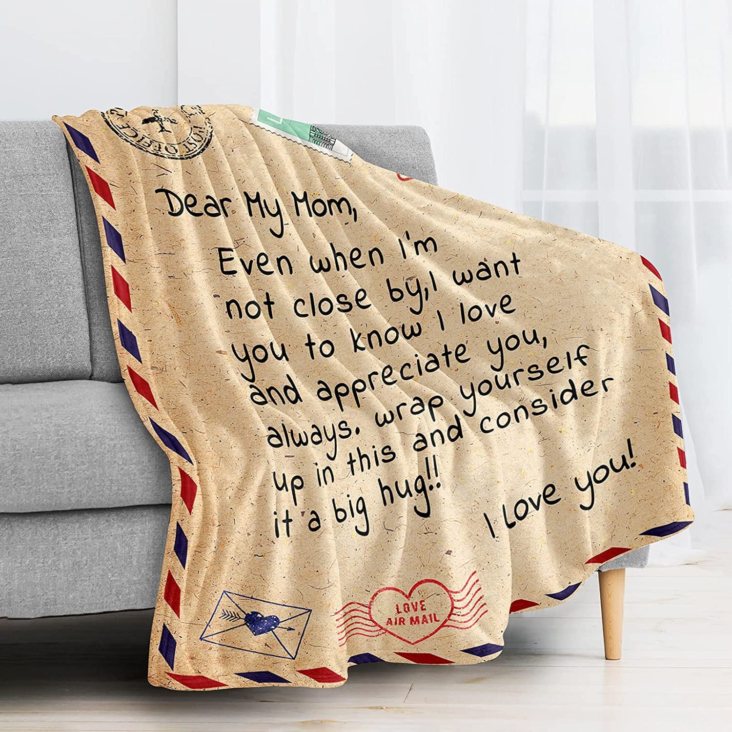 Best Gifts for Mom Gifts for Mom from Daughter Son Christmas Mothers Day to My Mom Blanket Gift Love Letter