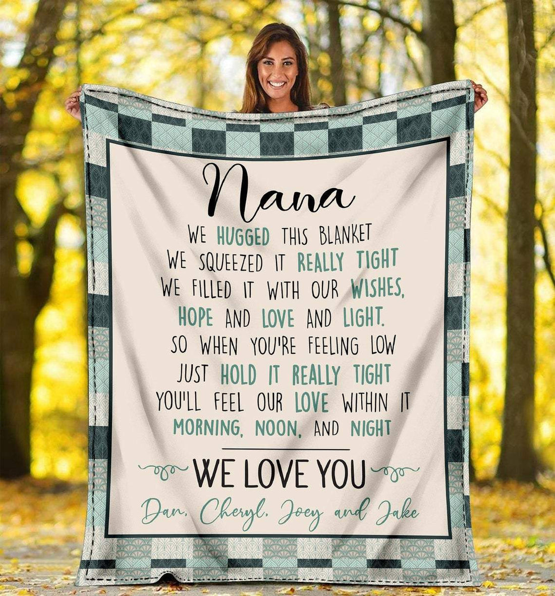Grandma Blanket Gift Personalized Grandma Throw Blanket Birthday Mothers Day Christmas Anniversary Gift