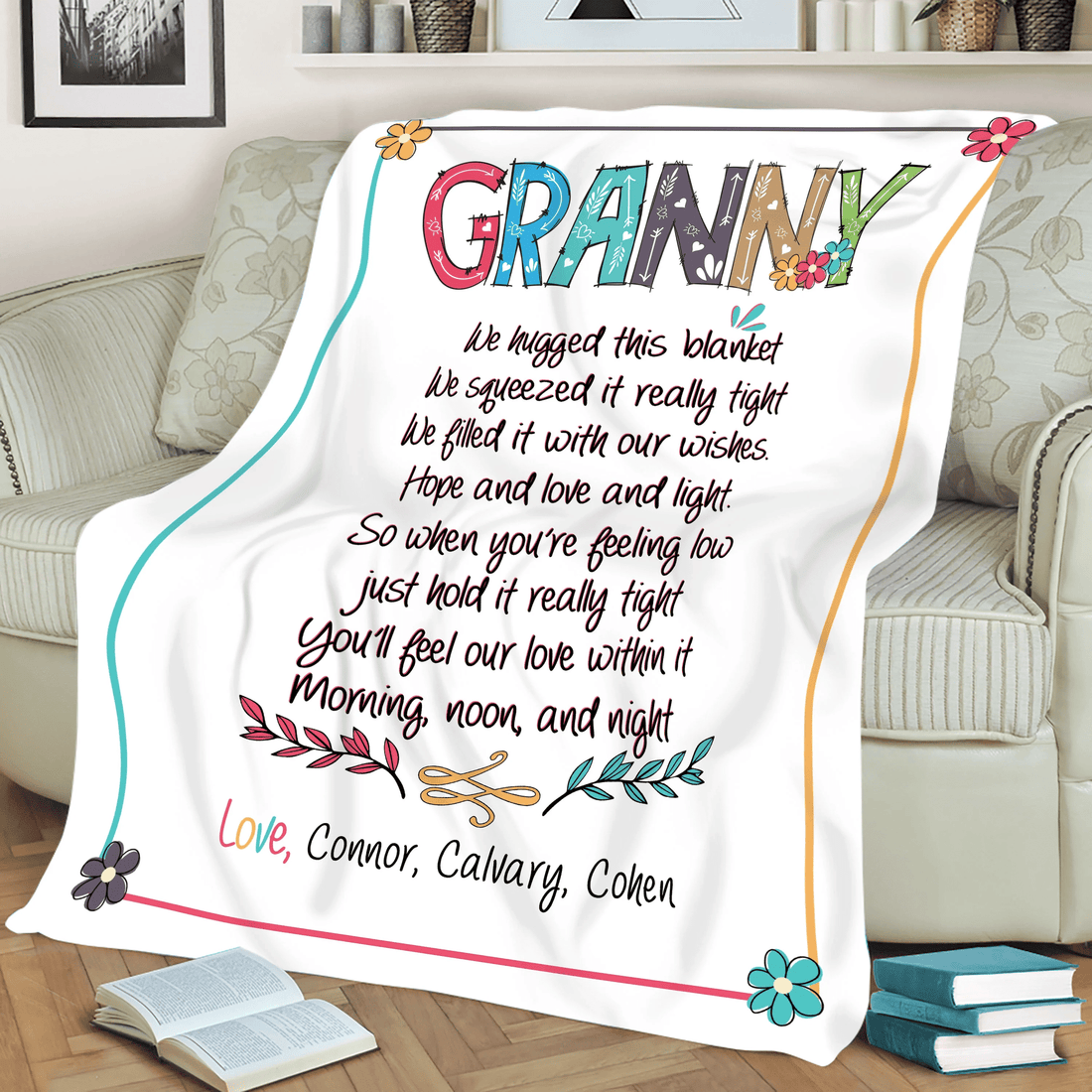 Granny Gift Blanket Customized Gift For Granny Granny Throw Blanket Birthday Mothers Day Gift Grandma Gift From Grandkids