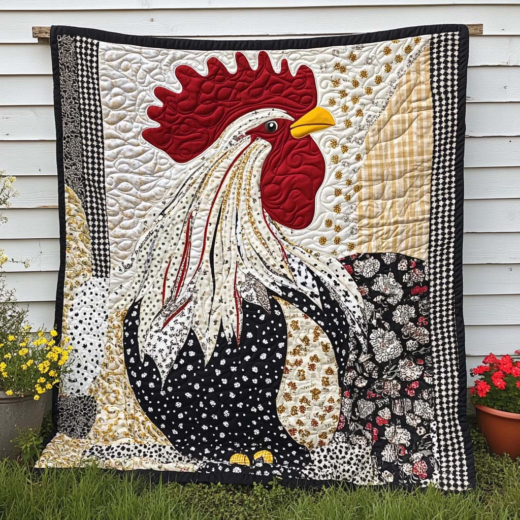 Golden Combs Quilted Blanket Bedroom Xmas Decor Family Christmas Presents - Marykun