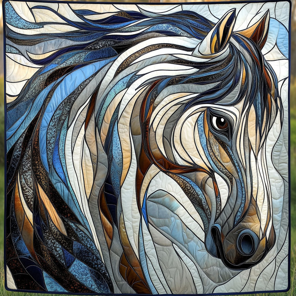 Golden Gallop Quilted Blanket Best Couch Throw Blanket Gifts For The Horse Lover Woman - Marykun