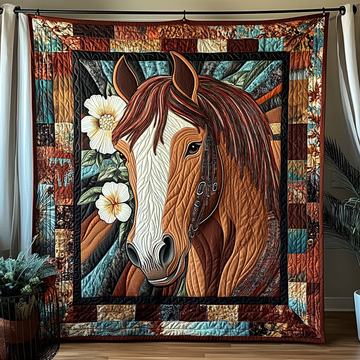 Graceful Stride Quilted Blanket Sofa Couch Throw Blanket Great Gifts For Horse Lovers - Marykun