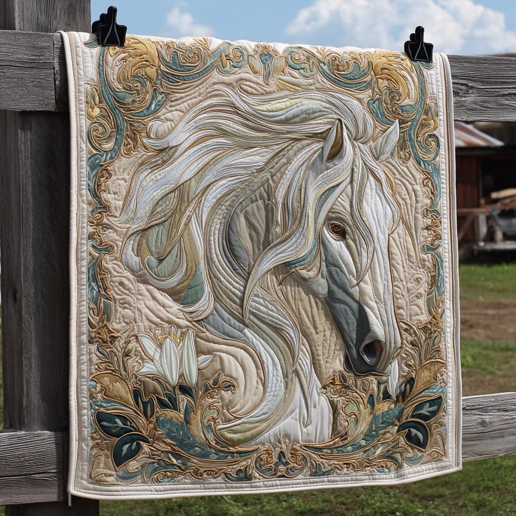 Harmony Horse Quilted Blanket Best Couch Throw Blanket Birthday Gifts For Hummingbird Lovers - Marykun