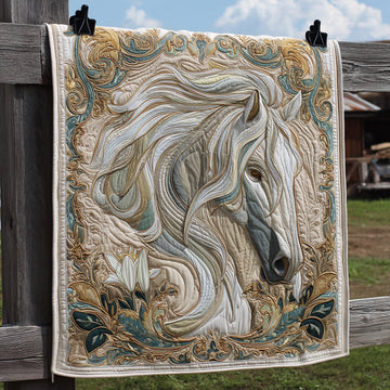 Harmony Horse Quilted Blanket Best Couch Throw Blanket Birthday Gifts For Hummingbird Lovers - Marykun