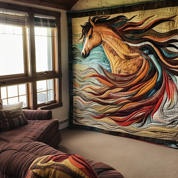 Horse Tapestry Quilted Blanket Christmas Throw Blanket Unique Gifts For Horse Owners - Marykun