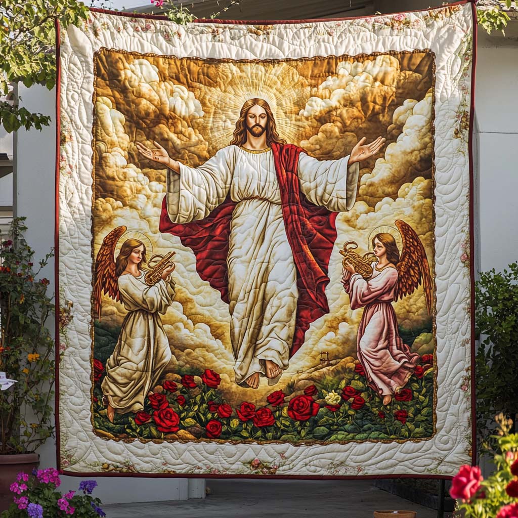 In His Light Quilted Blanket Cool Throw Blanket Unique Christian Gifts - Marykun