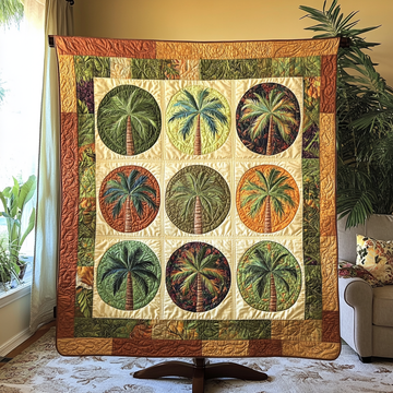 Island Dream Quilted Blanket Cool Throw Blanket Beach Themed Gift Ideas - Marykun