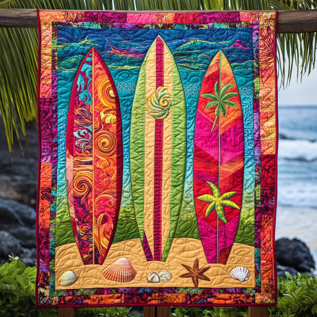 Island Vibes Quilted Blanket Best Couch Throw Blanket African American Gifts For Women - Marykun