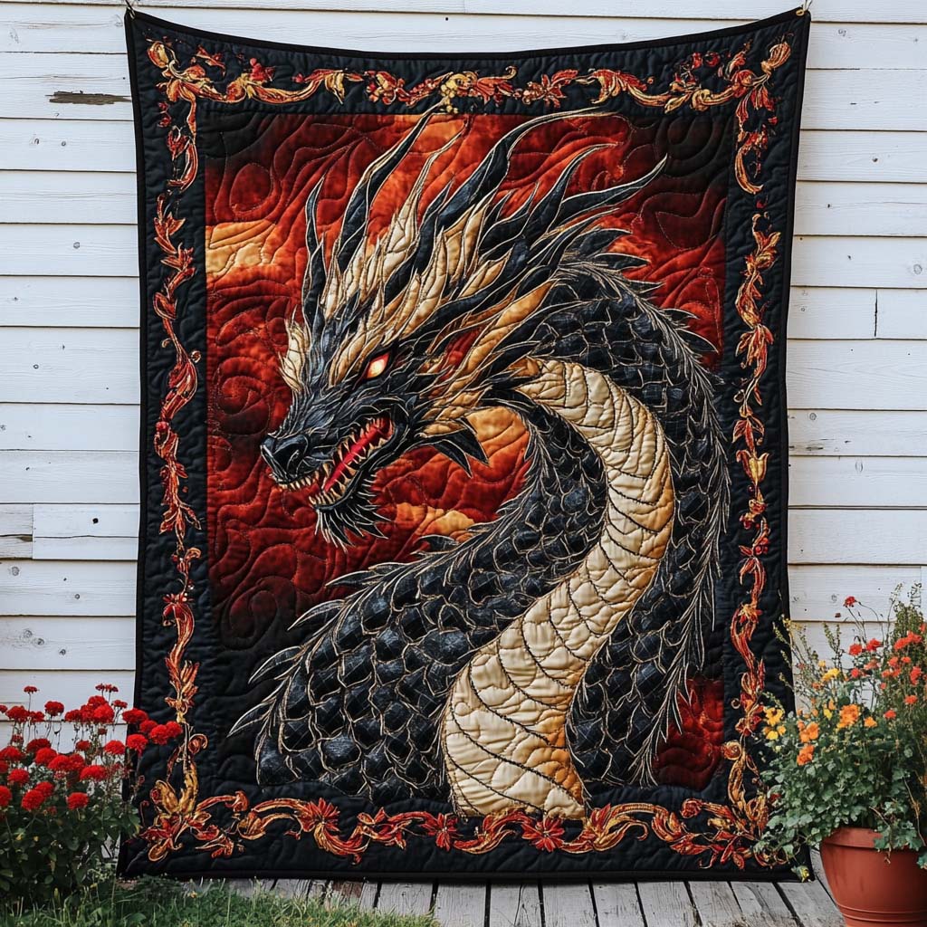 Jade Scales Quilted Blanket Cute Throw Blanket Christmas Gift For Elephant Lovers - Marykun