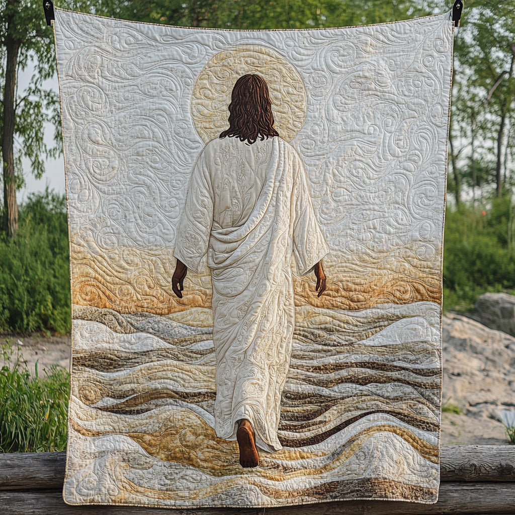 Jesus Lifting Hope Quilted Blanket Best Throw Blanket Unique Gifts For Horse Owners - Marykun