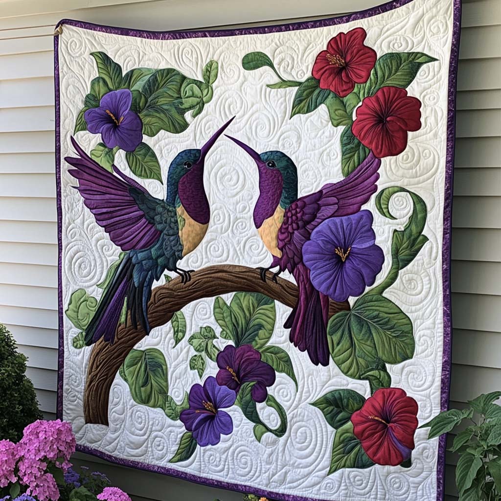 Joyful Breeze Quilted Blanket Christmas Bedroom Decor Birthday Gift For Hippie Friend - Marykun