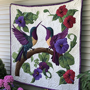 Joyful Breeze Quilted Blanket Christmas Bedroom Decor Birthday Gift For Hippie Friend - Marykun