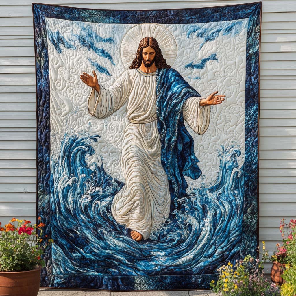 King of Peace Quilted Blanket Best Couch Throw Blanket Pink Flamingo Gifts For Mom - Marykun