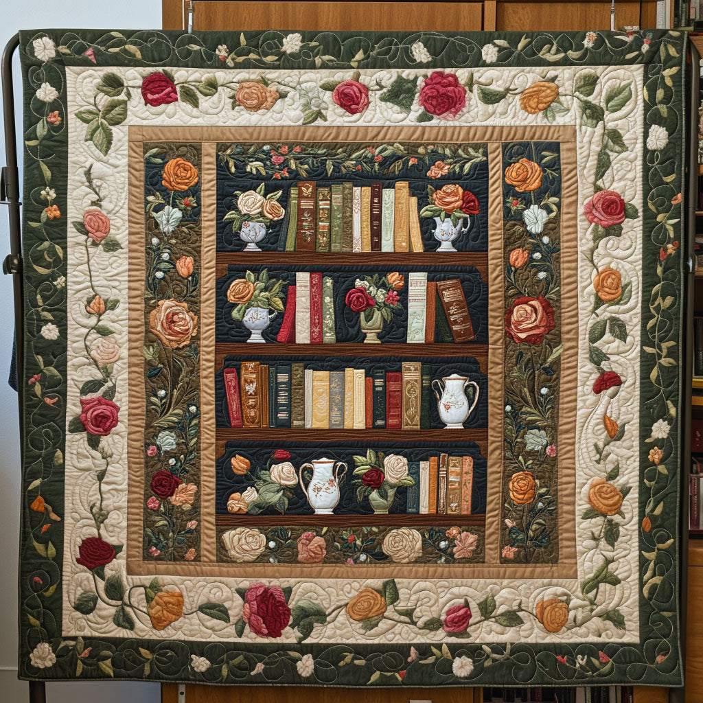 Knowledge Garden Quilted Blanket Xmas Holiday Book Gifts For Ladies - Marykun