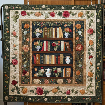 Knowledge Garden Quilted Blanket Xmas Holiday Book Gifts For Ladies - Marykun