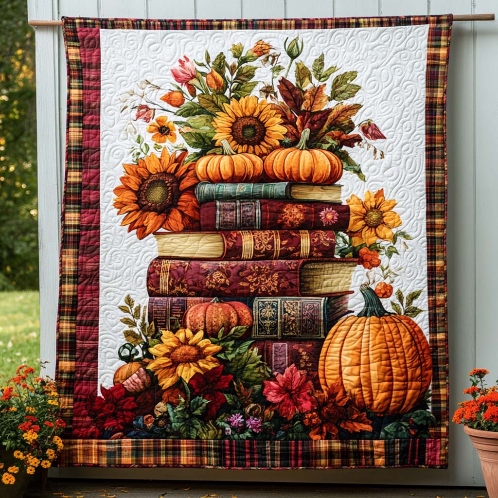 Lazy Fall Afternoon Quilted Blanket Cozy Fall Throw Blankets Christmas Gift Ideas For Relatives - Marykun