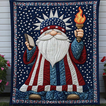 Liberty Gnome Quilted Blanket Christmas Bedroom Decor Christmas Gifts For Deer Hunters - Marykun