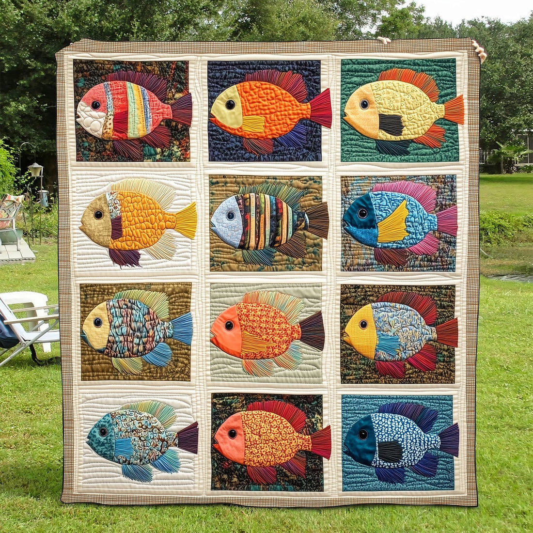 Little Catcher Quilted Blanket Bedroom Xmas Decor Christmas Gifts For People Who Loves Sea Turtle - Marykun