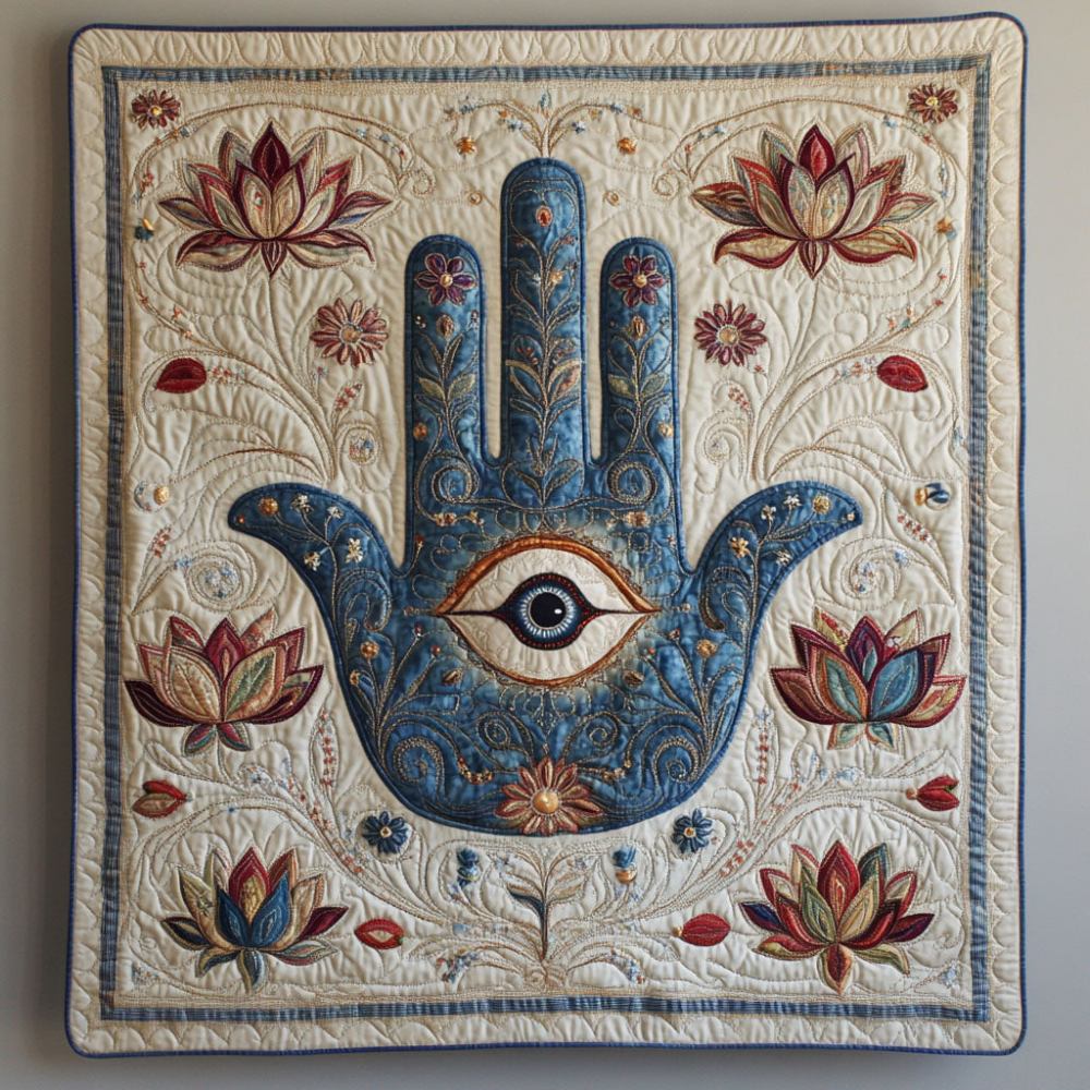 Lotus Peacekeeper Quilted Blanket Bed Room Decor Lotus Gifts For Mom - Marykun
