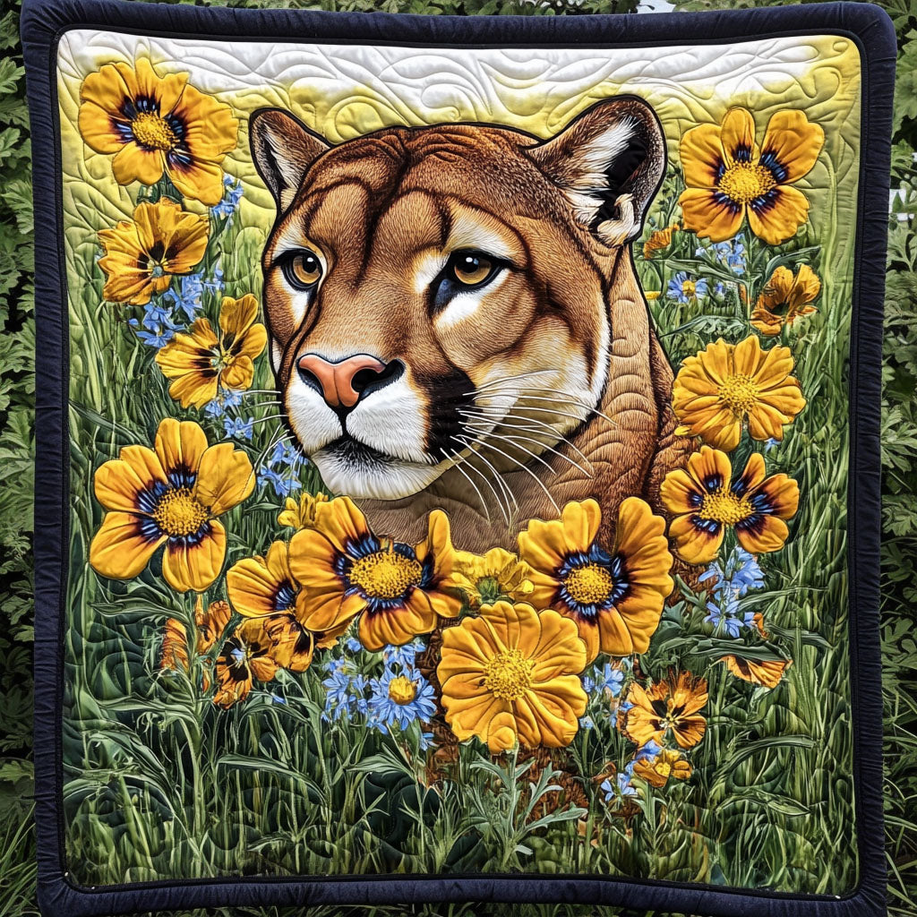 Majestic Panther Quilted Blanket Best Throw Blanket Gifts For Wild Animal Lovers - Marykun