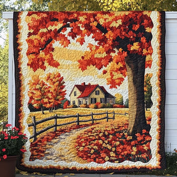 Maple Grove Sleep Quilted Blanket Cozy Fall Throw Blankets Good Gifts For Beach Lovers - Marykun
