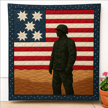 March of Pride Quilted Blanket Christmas Bedroom Decor Patriotic Gifts For Women - Marykun