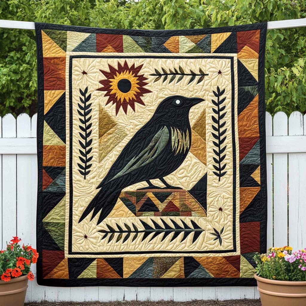 Midnight Omen Quilted Blanket Christmas Holiday African American Gifts For Her - Marykun