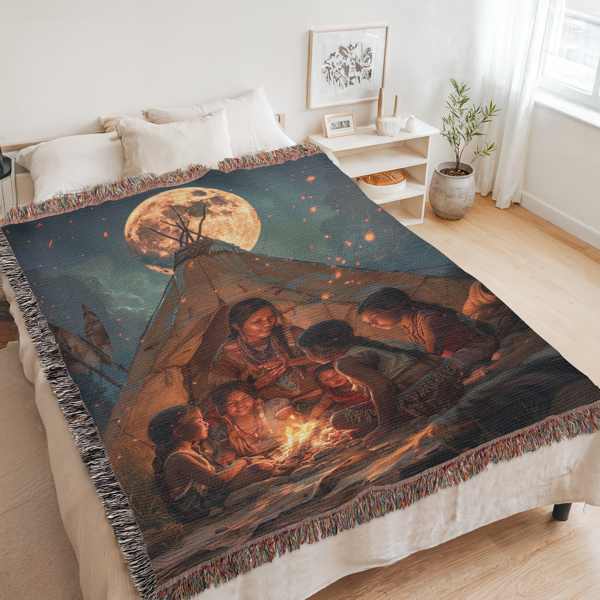 Mom’s Moonlight Woven Blanket