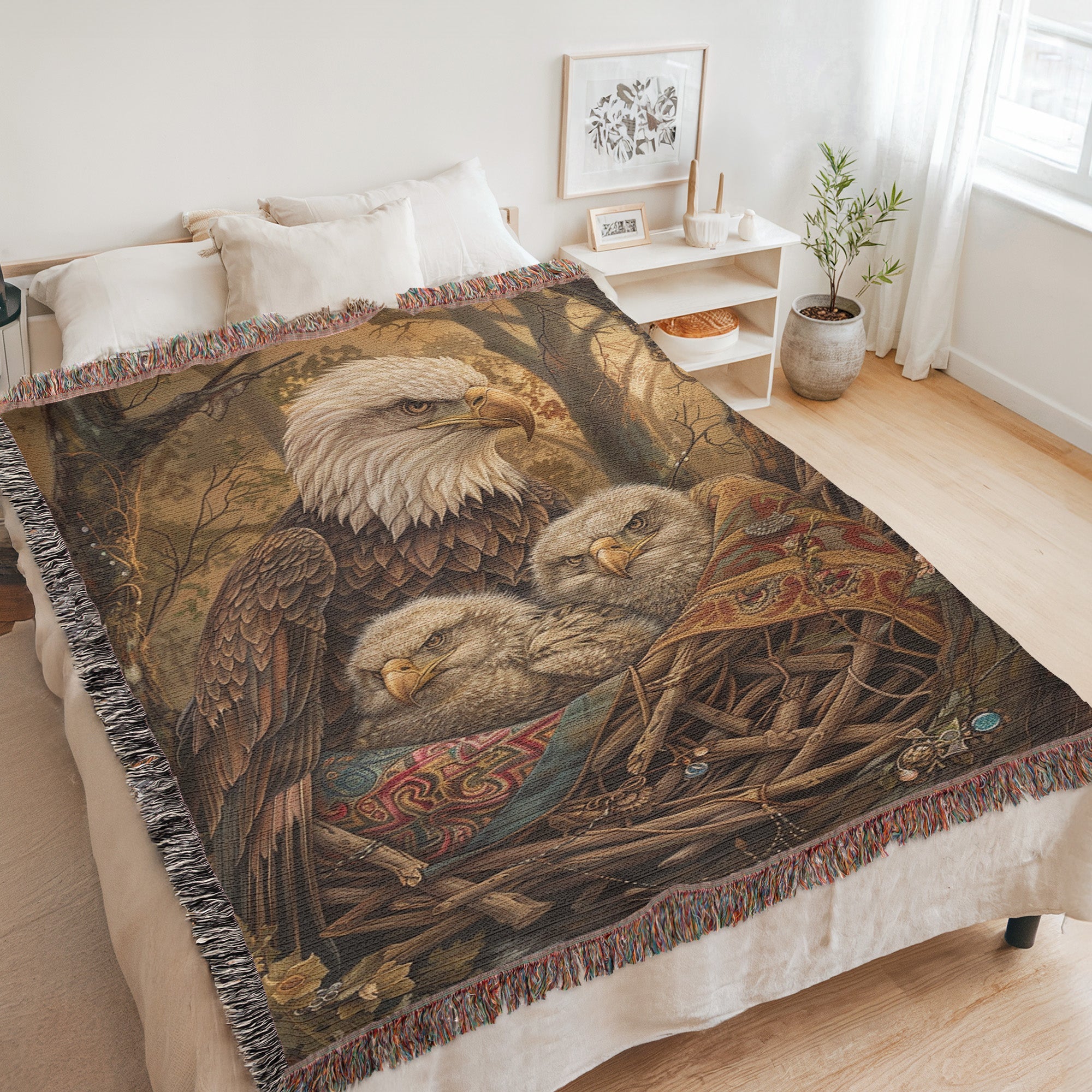 Eagle Mother’s Forest Woven Blanket