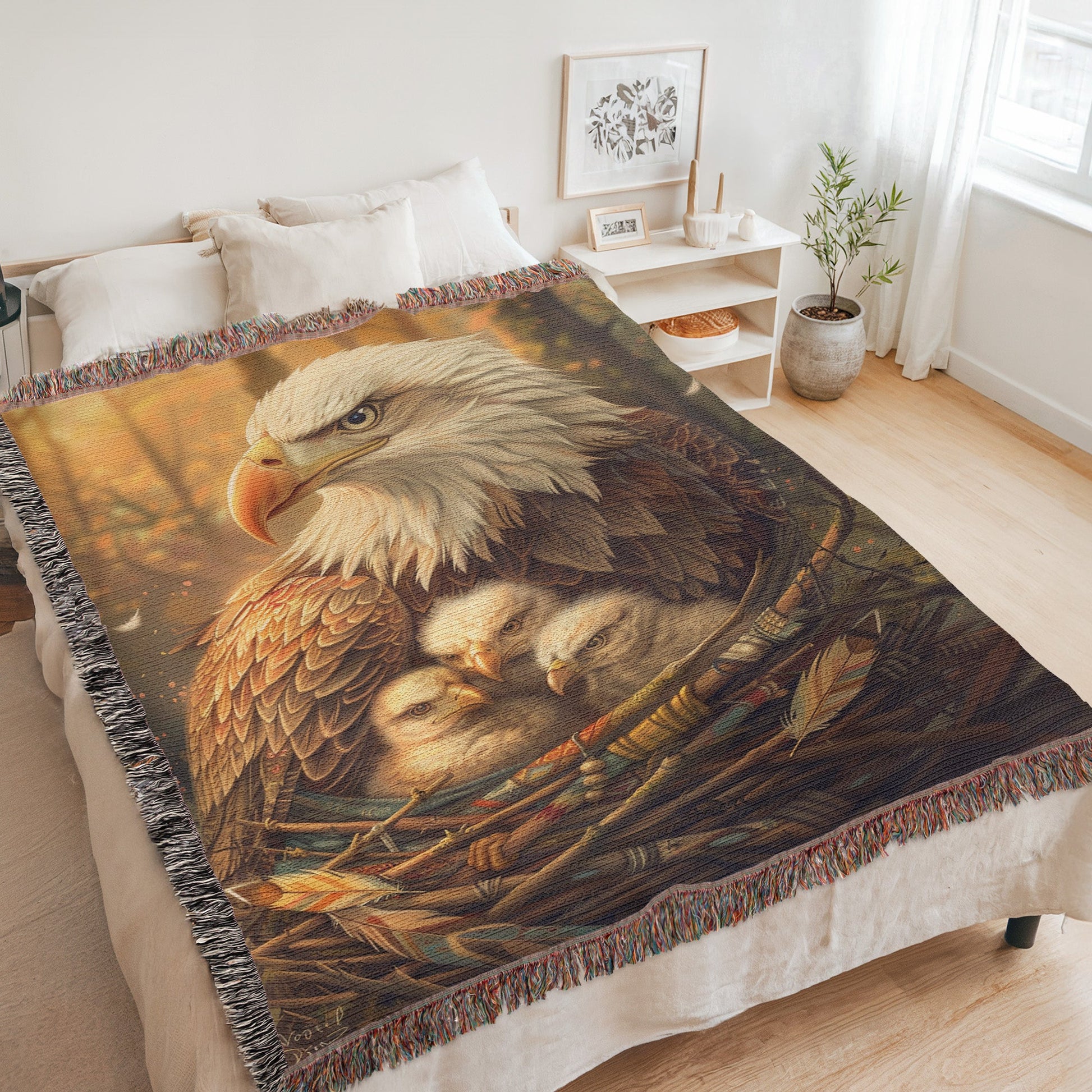 Mother Eagle’s Nest Woven Blanket