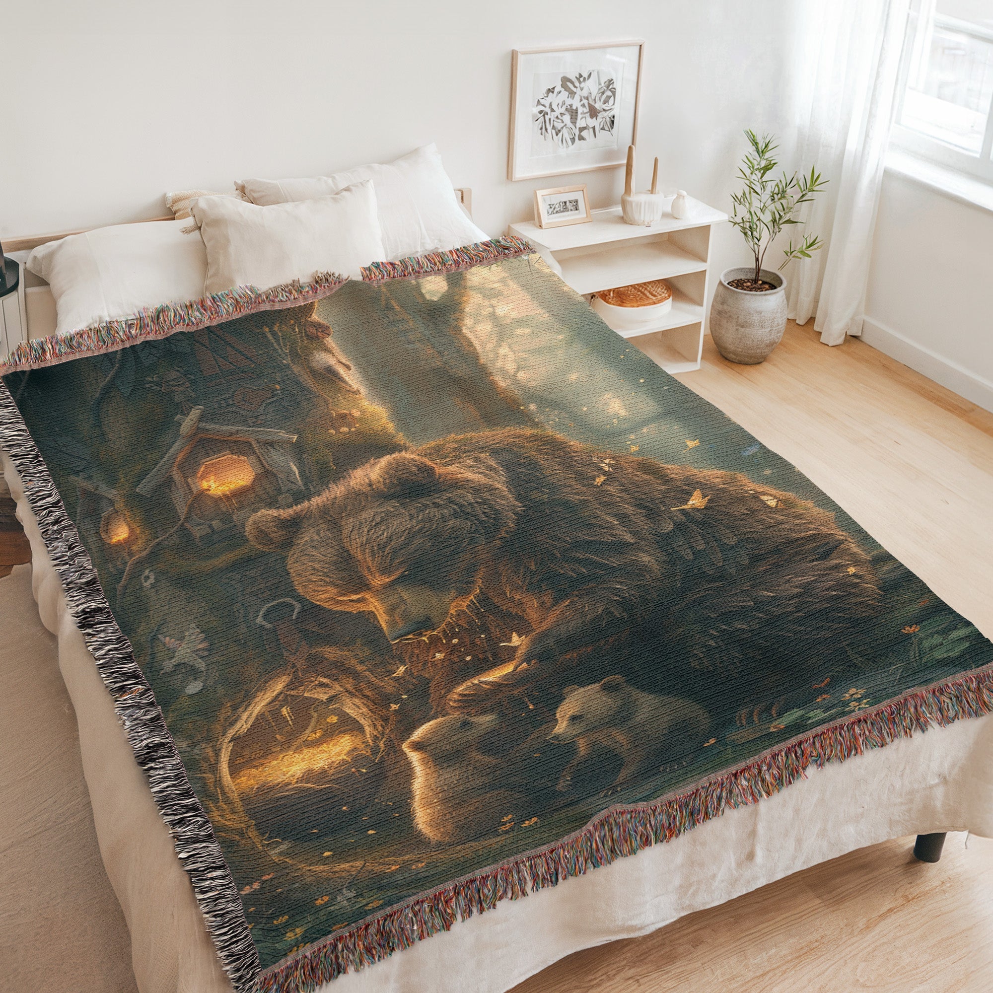 Mother Bear’s Honey Woven Blanket